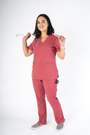 Emblem - Rosa Scrub Top