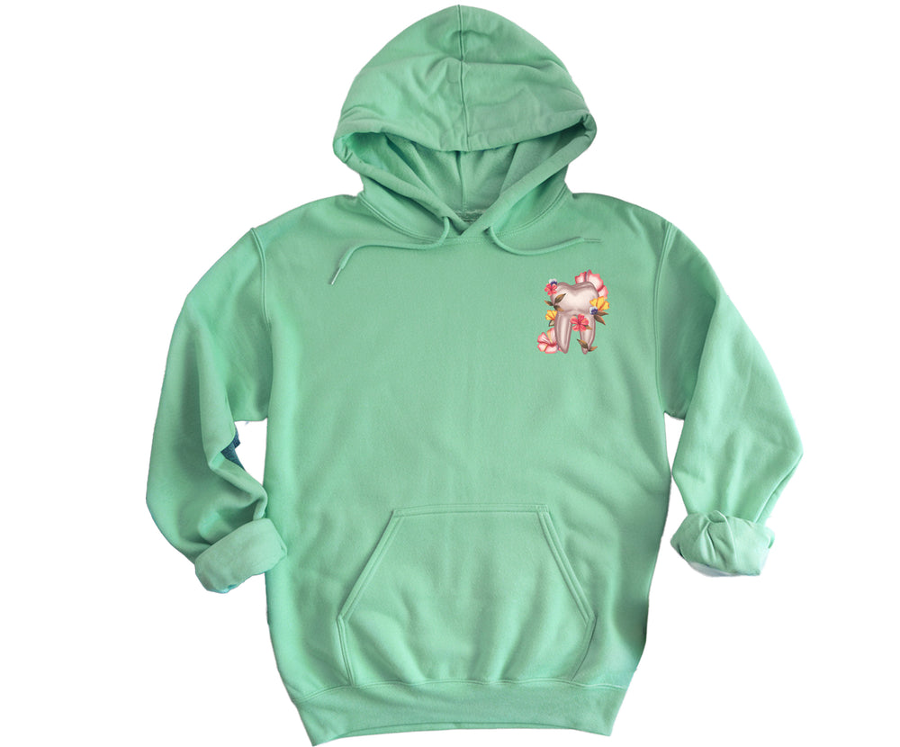 Floral Sketch - Everyday Hooded Sweatshirt