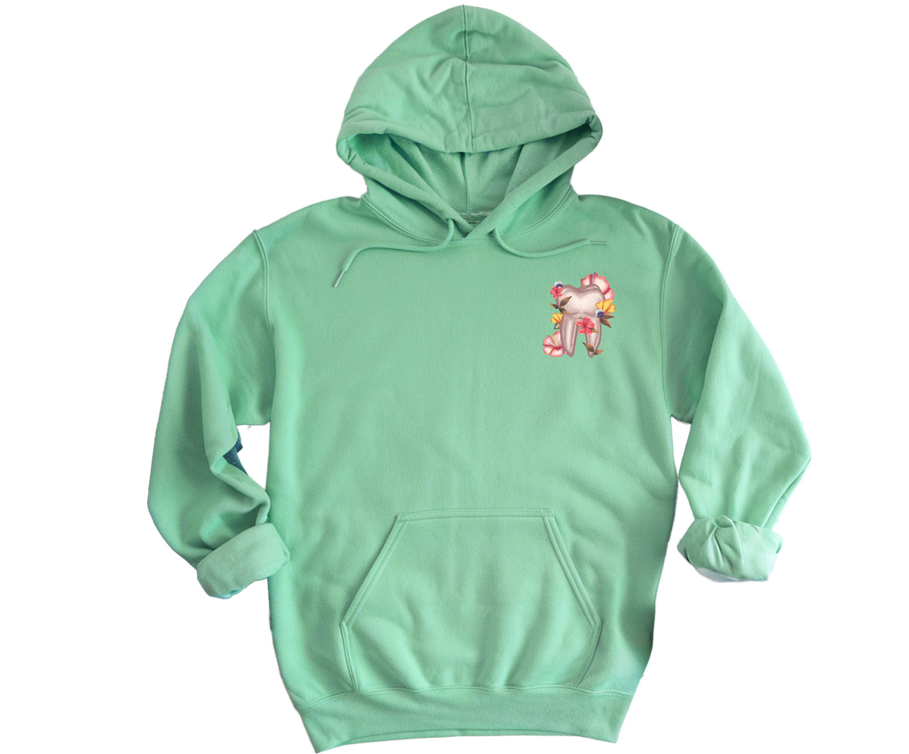Floral Sketch - Everyday Hooded Sweatshirt - Lubdub Apparel
