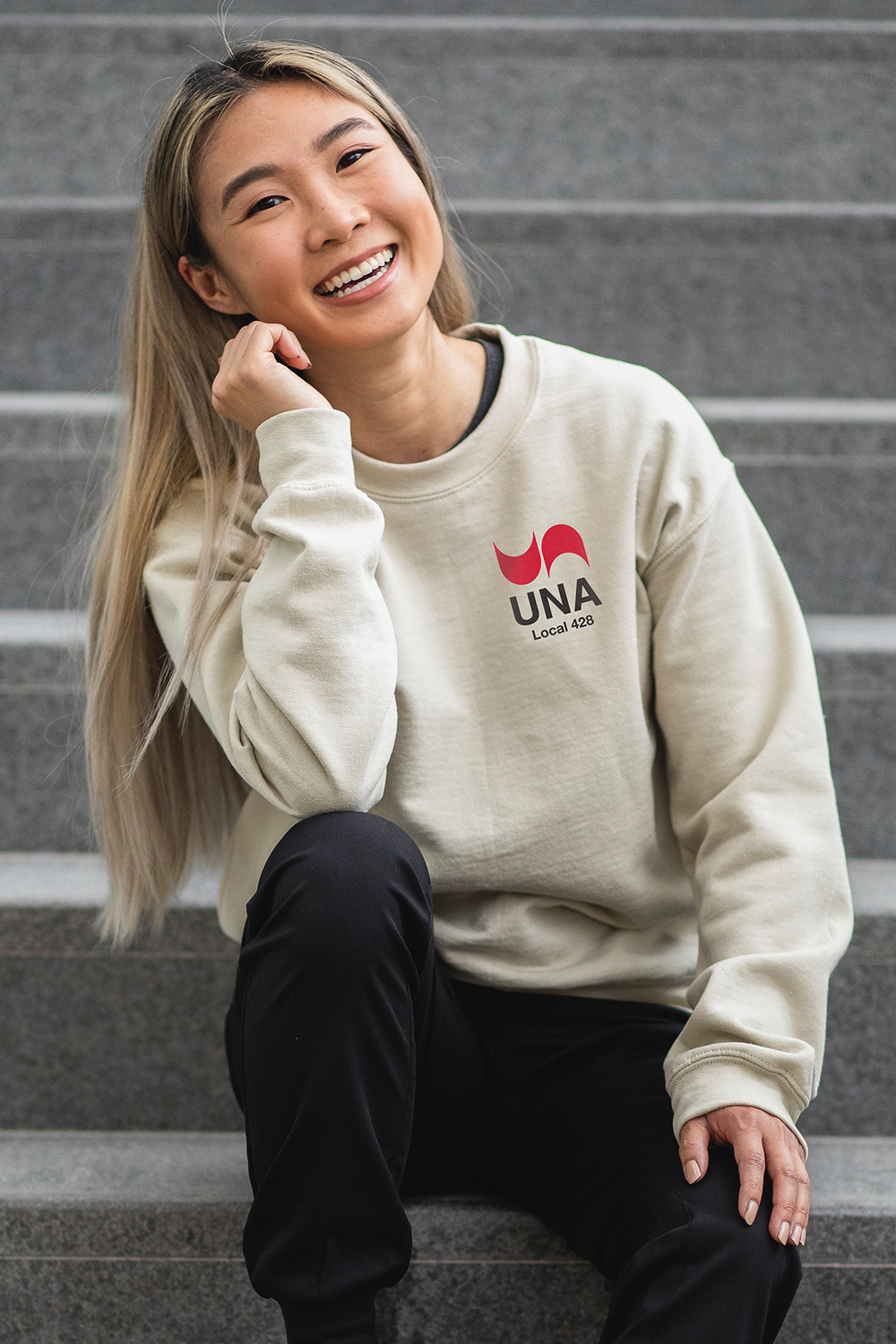 UNA Local Example - Non-Pocketed Crew Sweatshirt