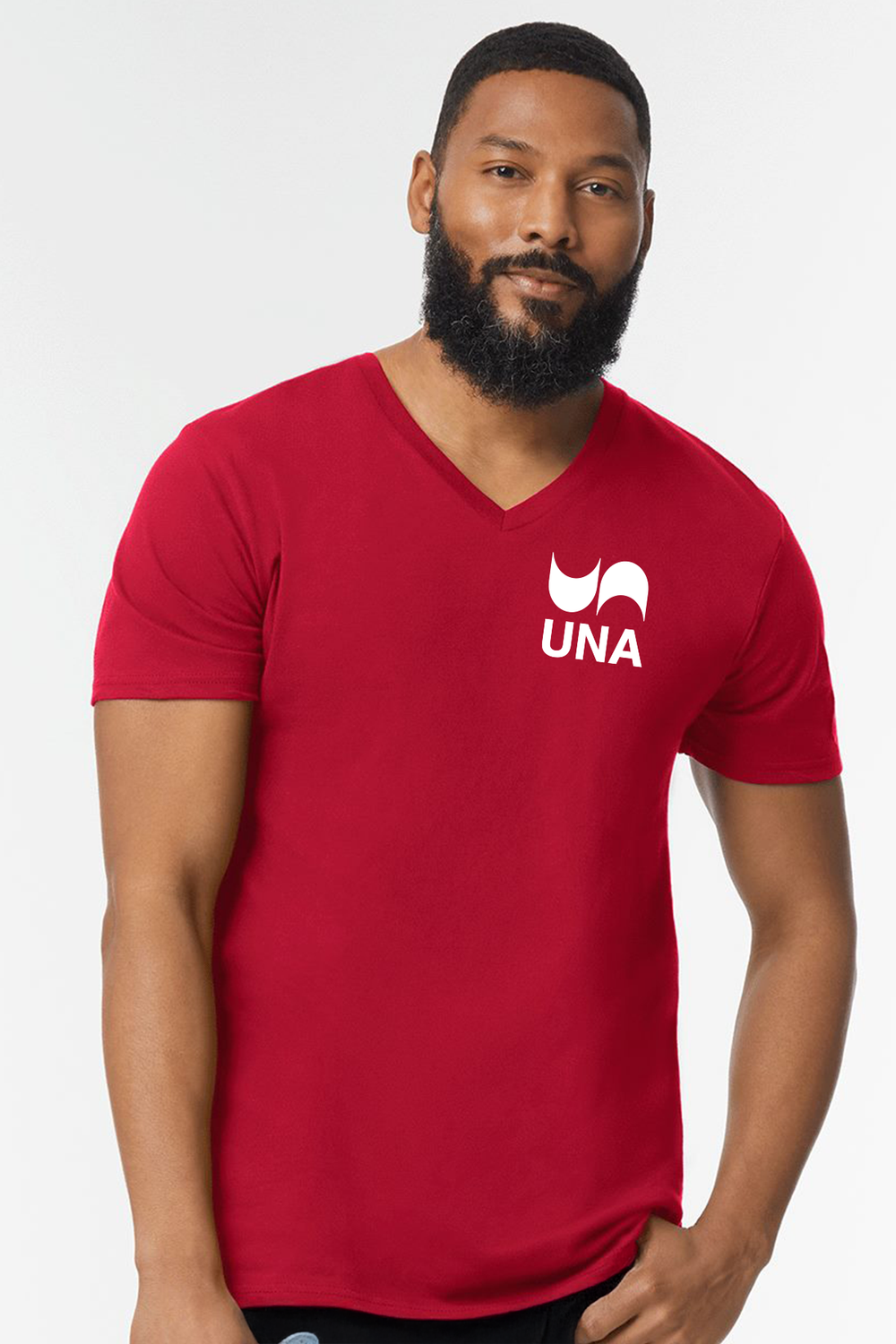 UNA Official Logo - V-Neck Shirt