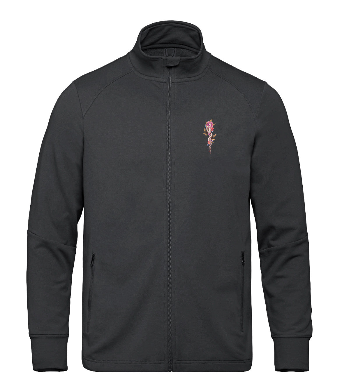 Floral Sketch - Men's Performance Warm-up Jacket
