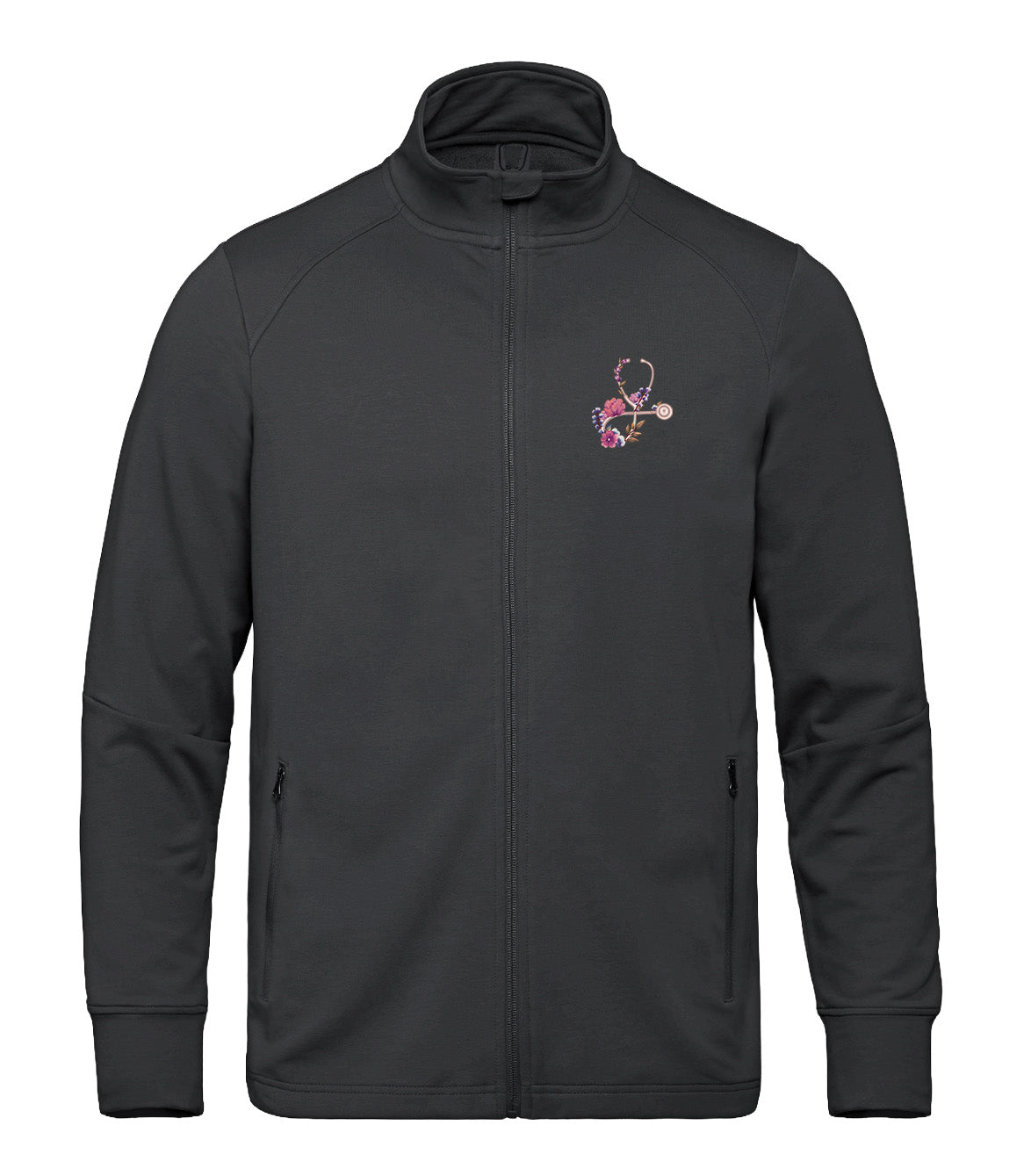 Floral Sketch - Men's Performance Warm-up Jacket