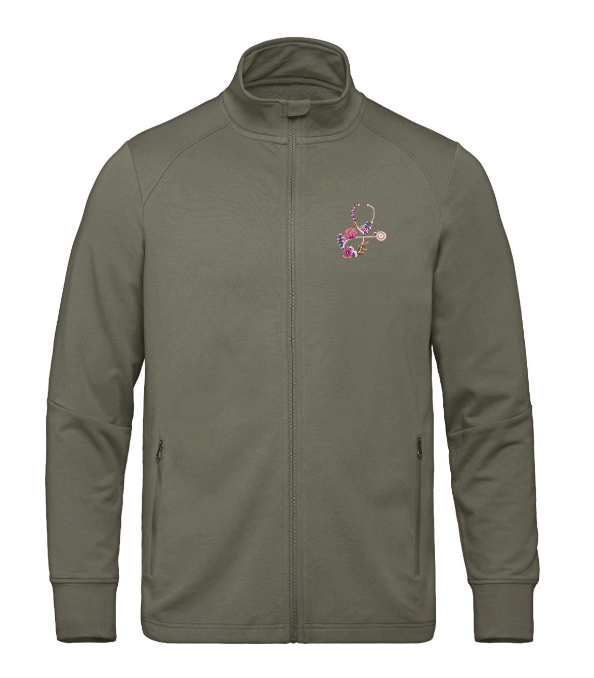 Floral Sketch - Men's Performance Warm-up Jacket