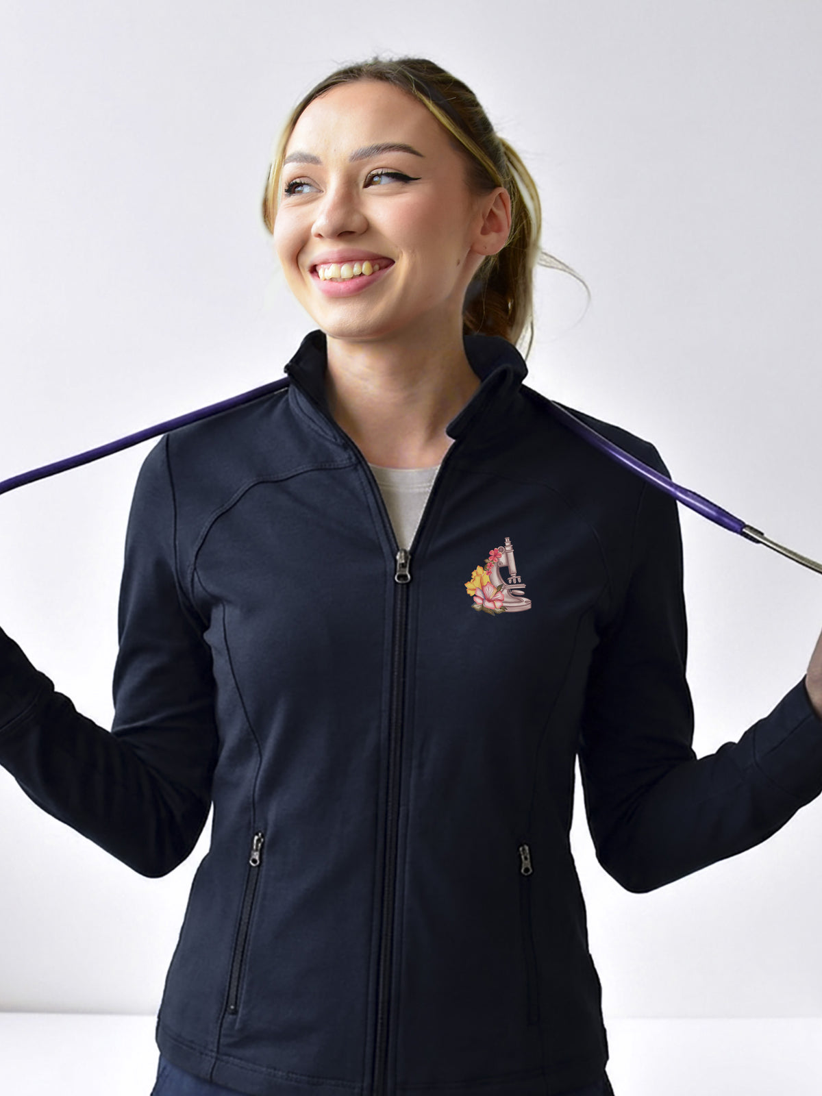 Floral Sketch - Women's Performance Warm-up Jacket