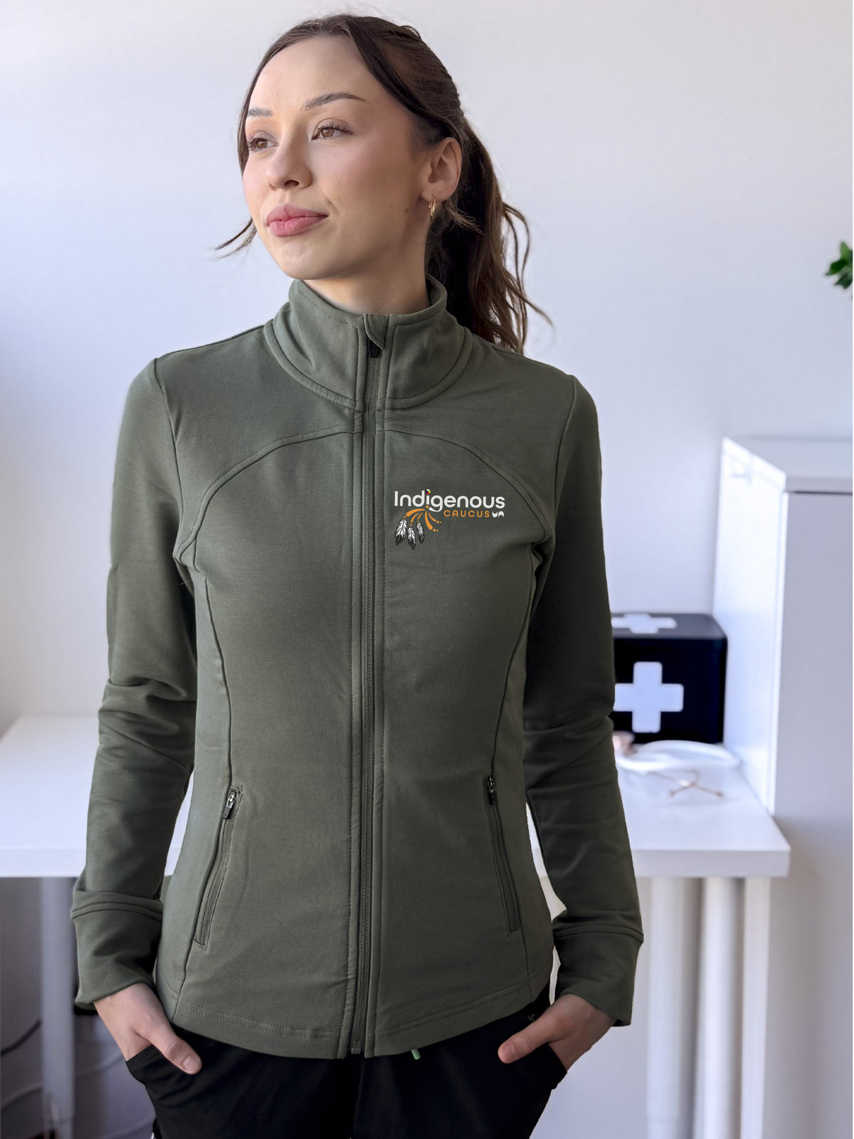 UNA Caucus Designs- Women's Performance Warm-up Jacket