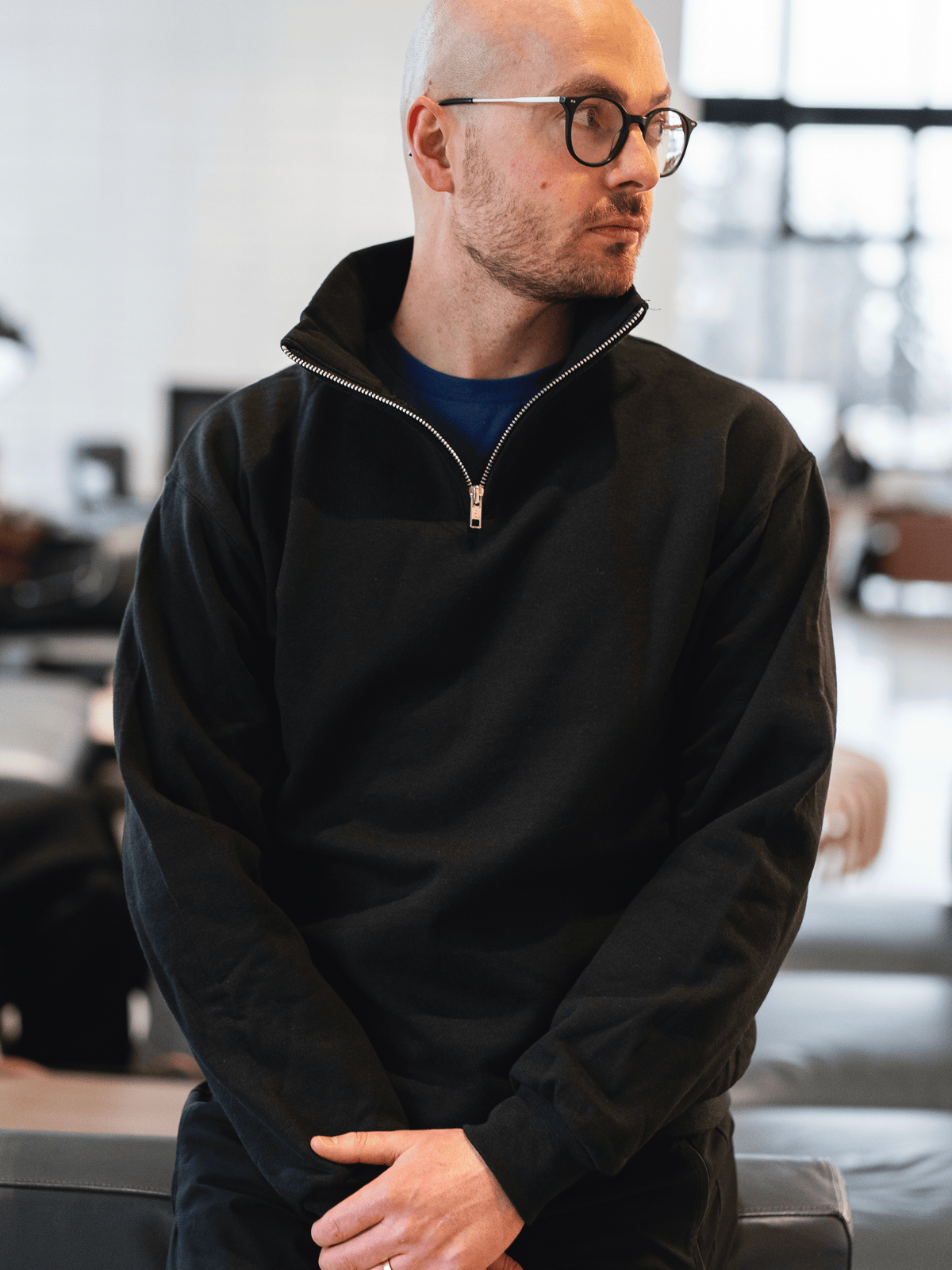 ECG Heart - Elevate 1/4 Zip Sweatshirt