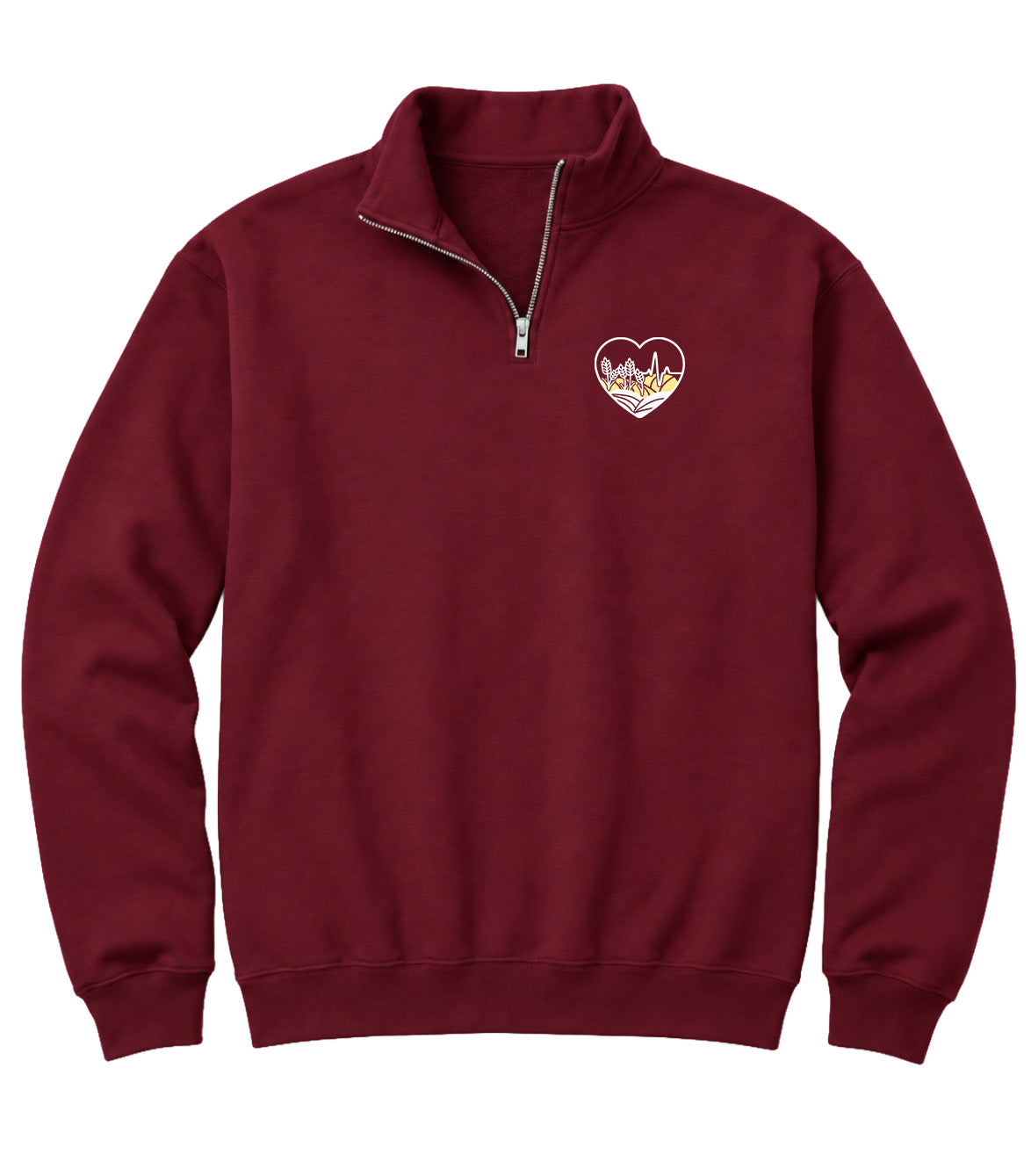 Across Canada ECG Heart - Elevate 1/4 Zip Sweatshirt