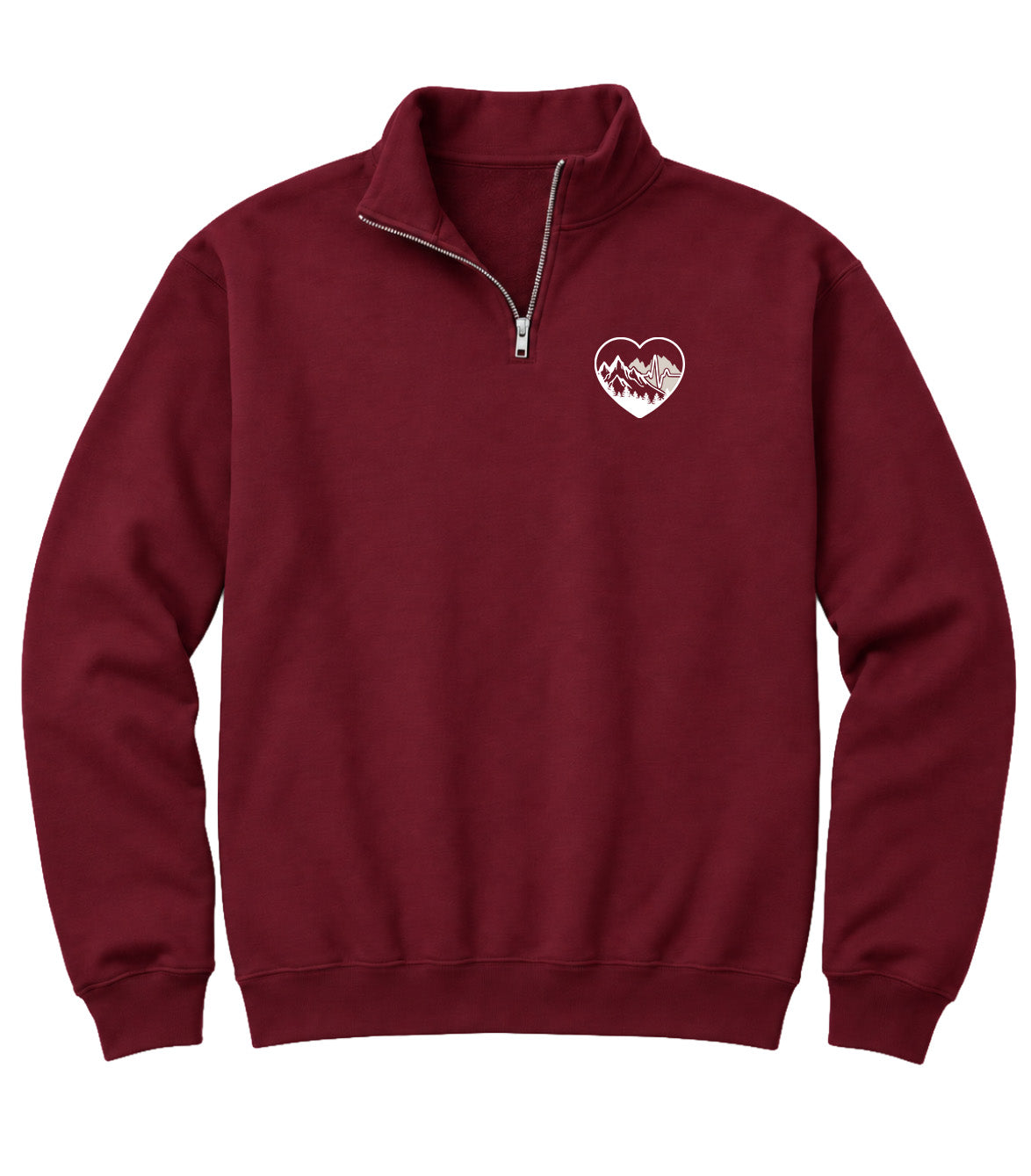 Across Canada ECG Heart - Elevate 1/4 Zip Sweatshirt