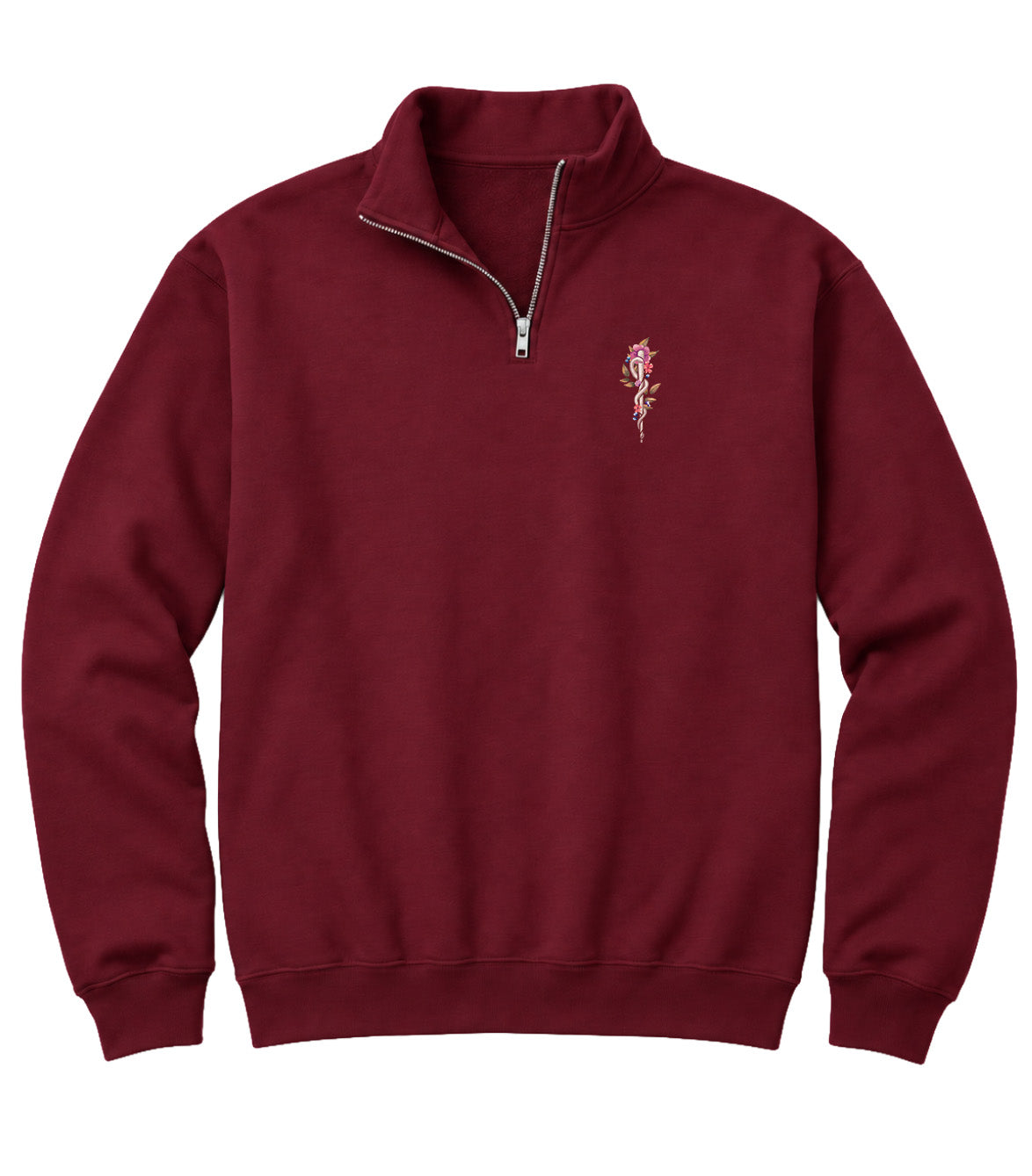 Floral Sketch - Elevate 1/4 Zip Sweatshirt