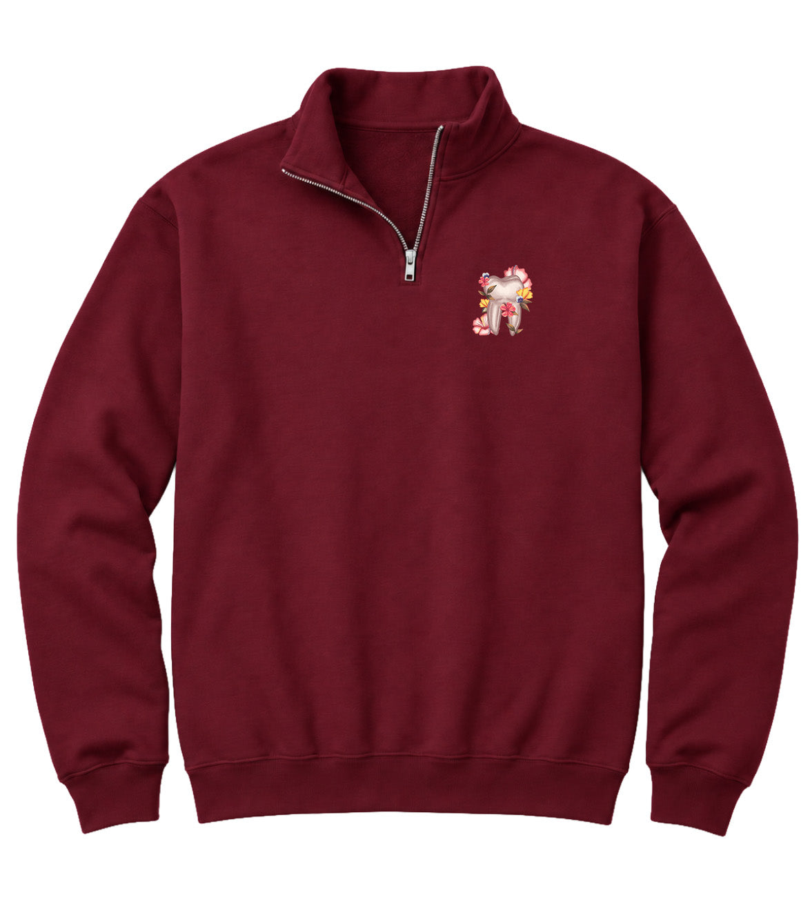 Floral Sketch - Elevate 1/4 Zip Sweatshirt