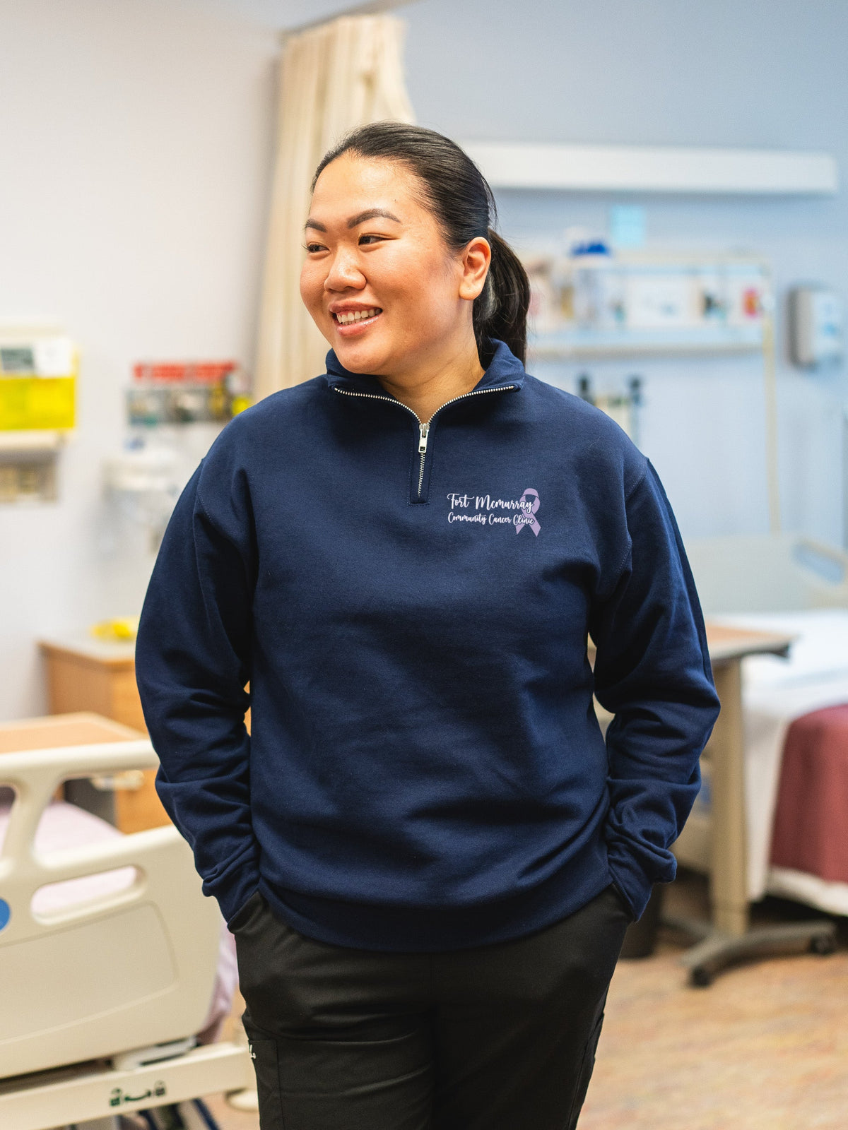 Fort McMurray Community Cancer Clinic - Elevate 1/4 Zip Sweatshirt