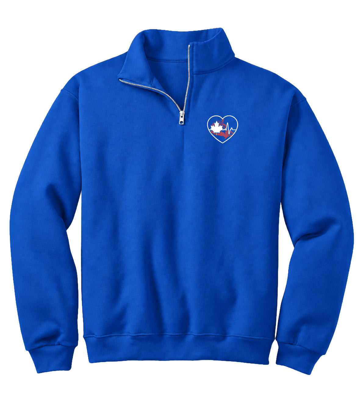 Across Canada ECG Heart - Elevate 1/4 Zip Sweatshirt