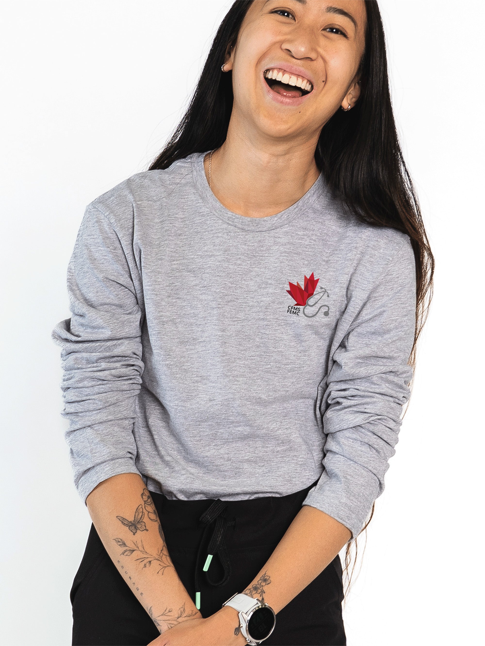 Canadian Federation of Medical Students - Essential Long Sleeve Shirt