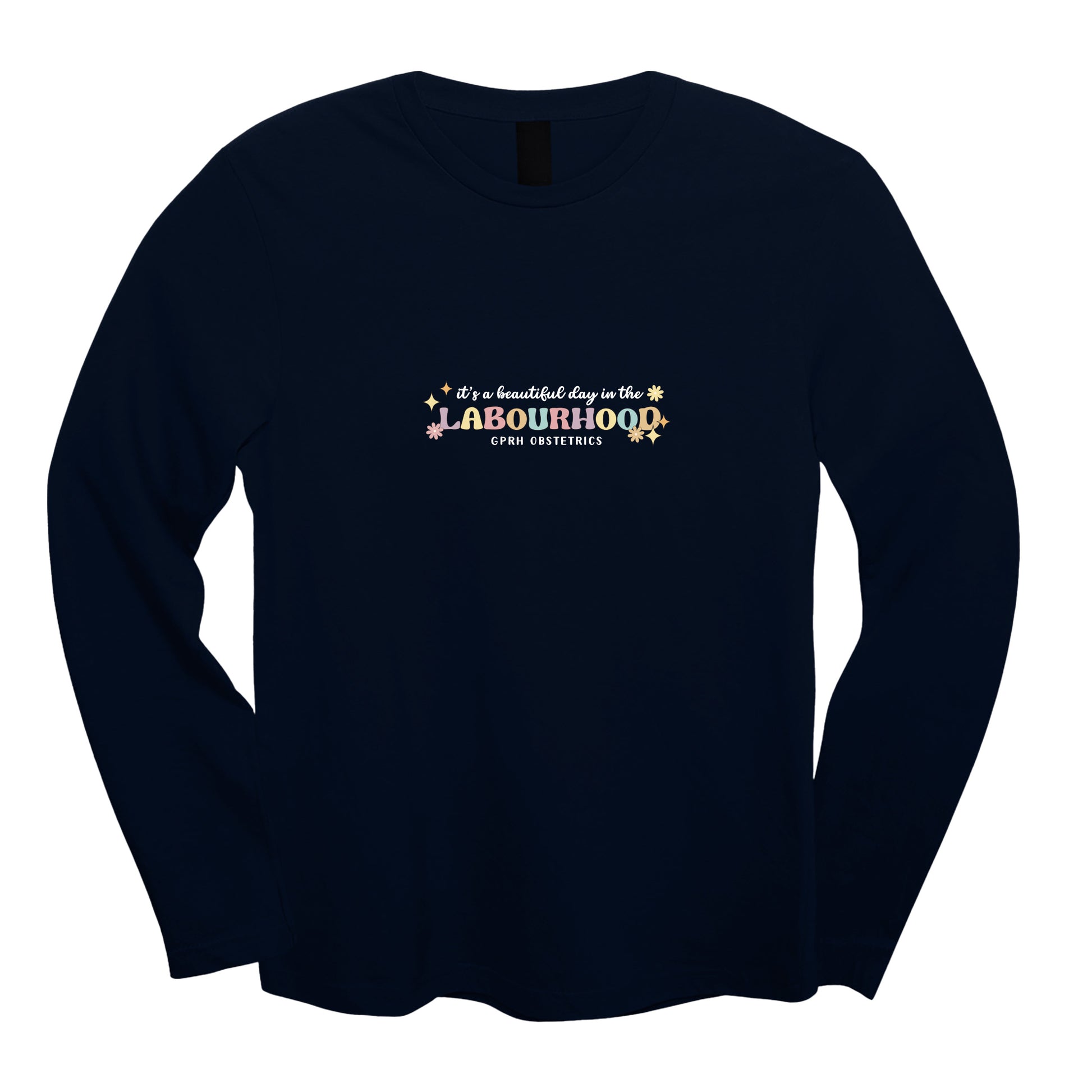 Grande Prairie Regional Hospital Obstetrics - Round 2 - Essential Long Sleeve Shirt - Lubdub Apparel