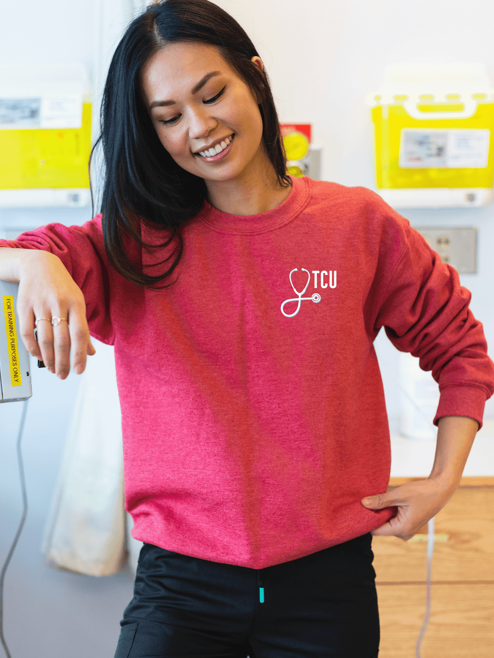 TCU Lilac Lane - Non-Pocketed Crew Sweatshirt