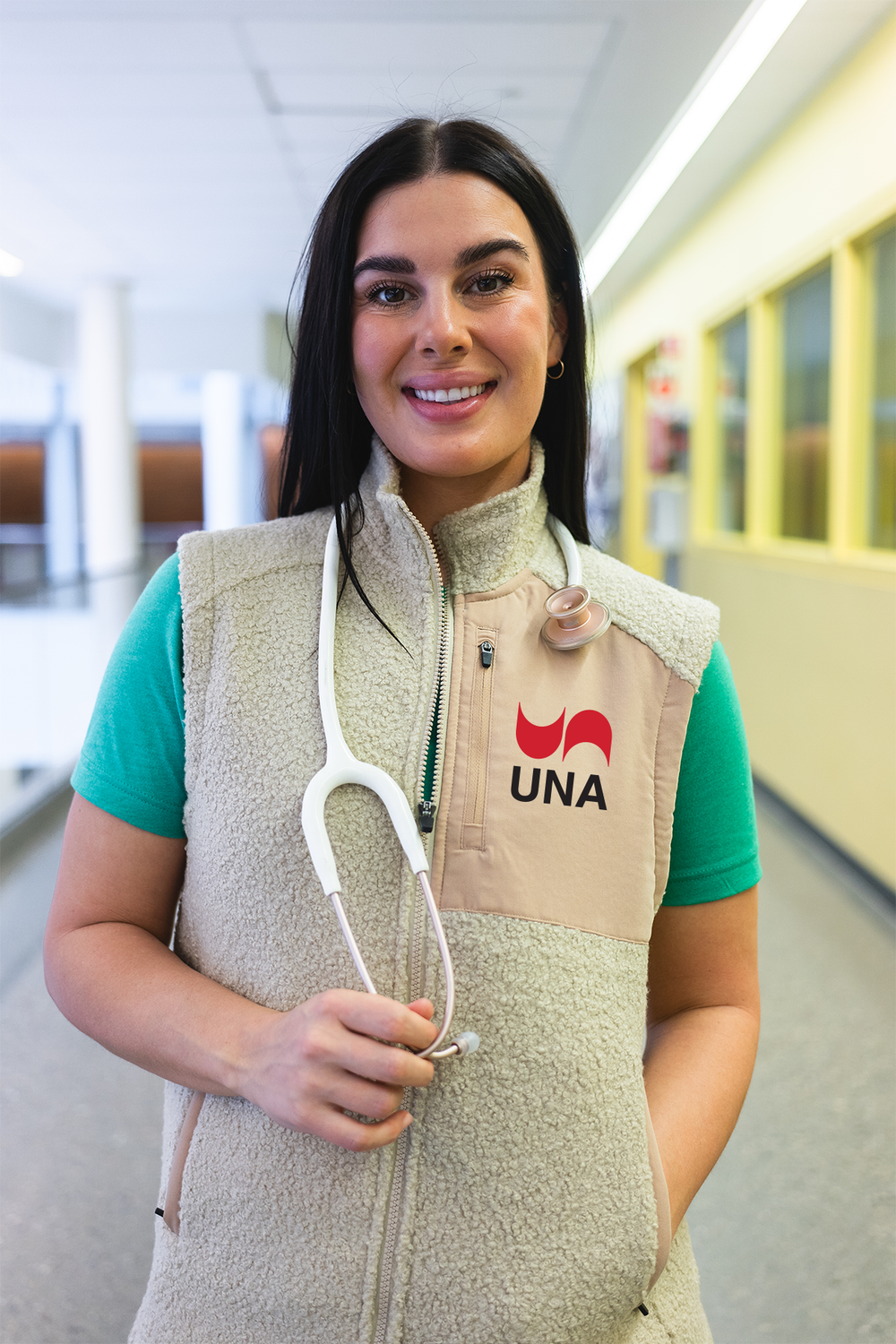 UNA Official Logo - Code Cozy Vest
