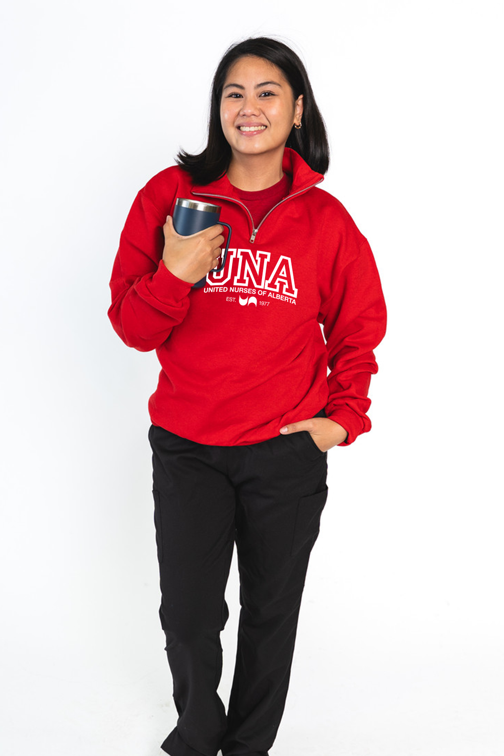 UNA Varsity  - 1/4 Zip Everyday Sweatshirt