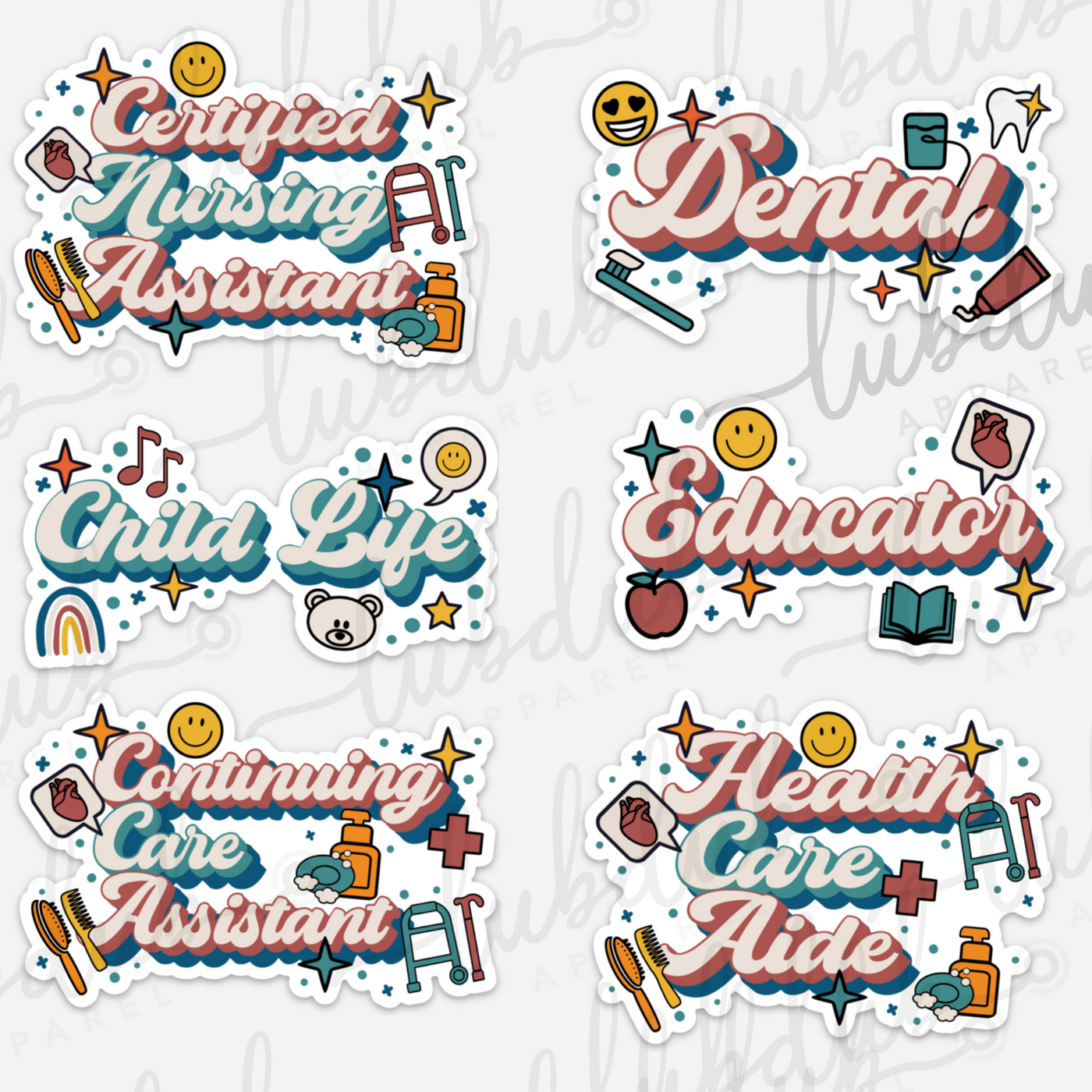 Designation Retro Sticker - 3 Pack