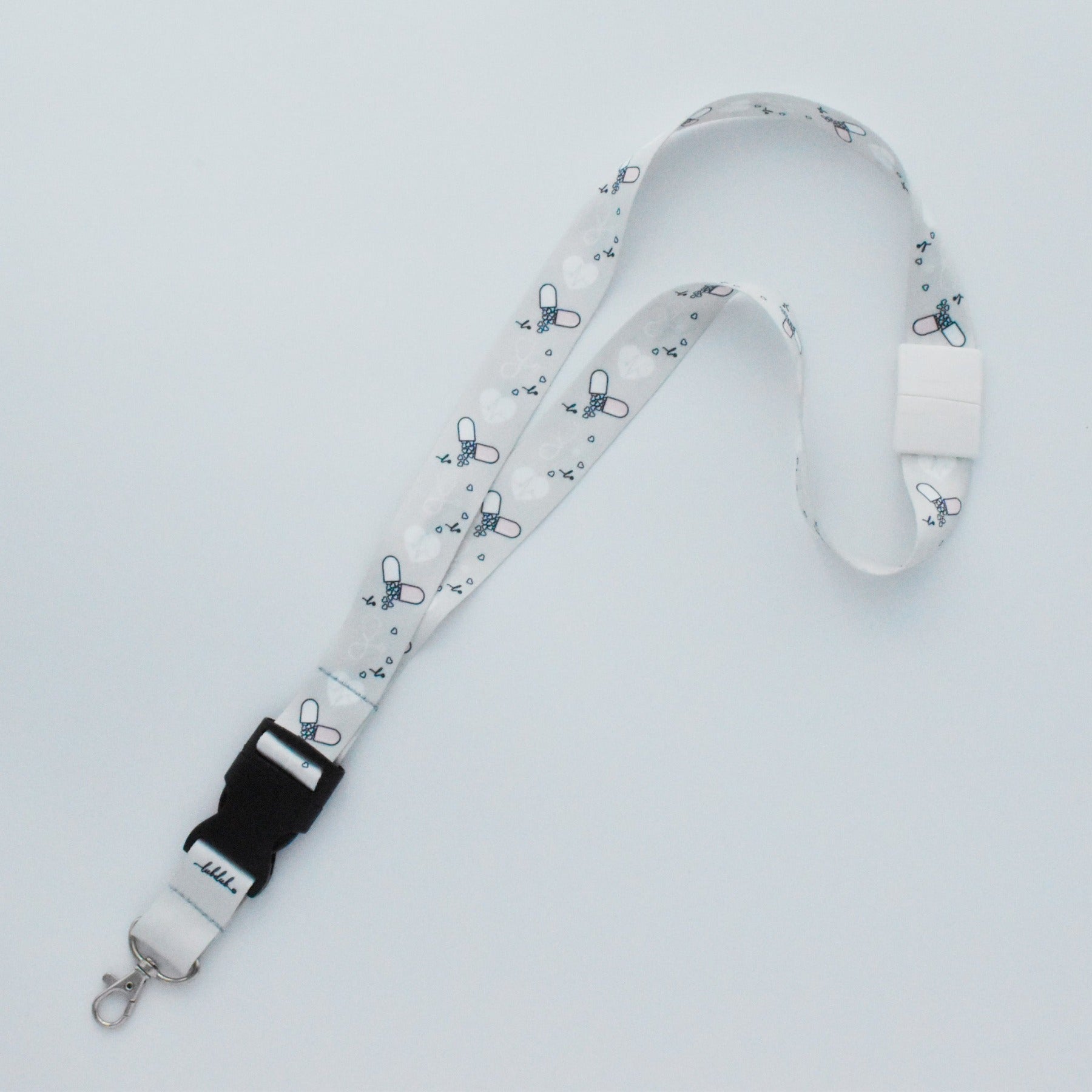 Lanyard - 1" Single Break-away with Detachable End - Lubdub Apparel